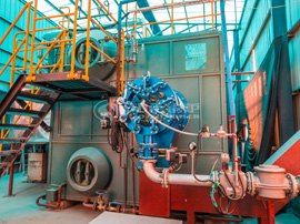 15噸SZS燃?xì)庹羝仩t現(xiàn)場